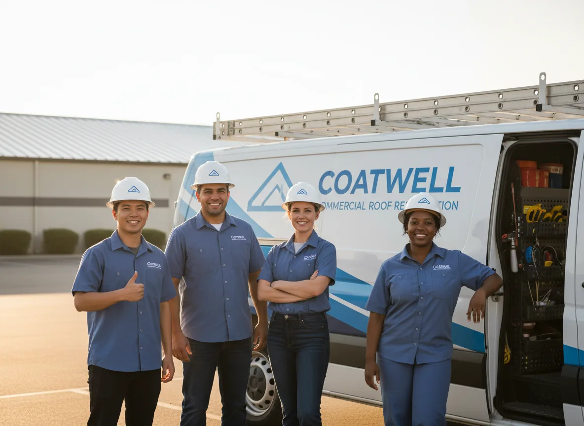 Commercial roof coating company in Cunningham, TX