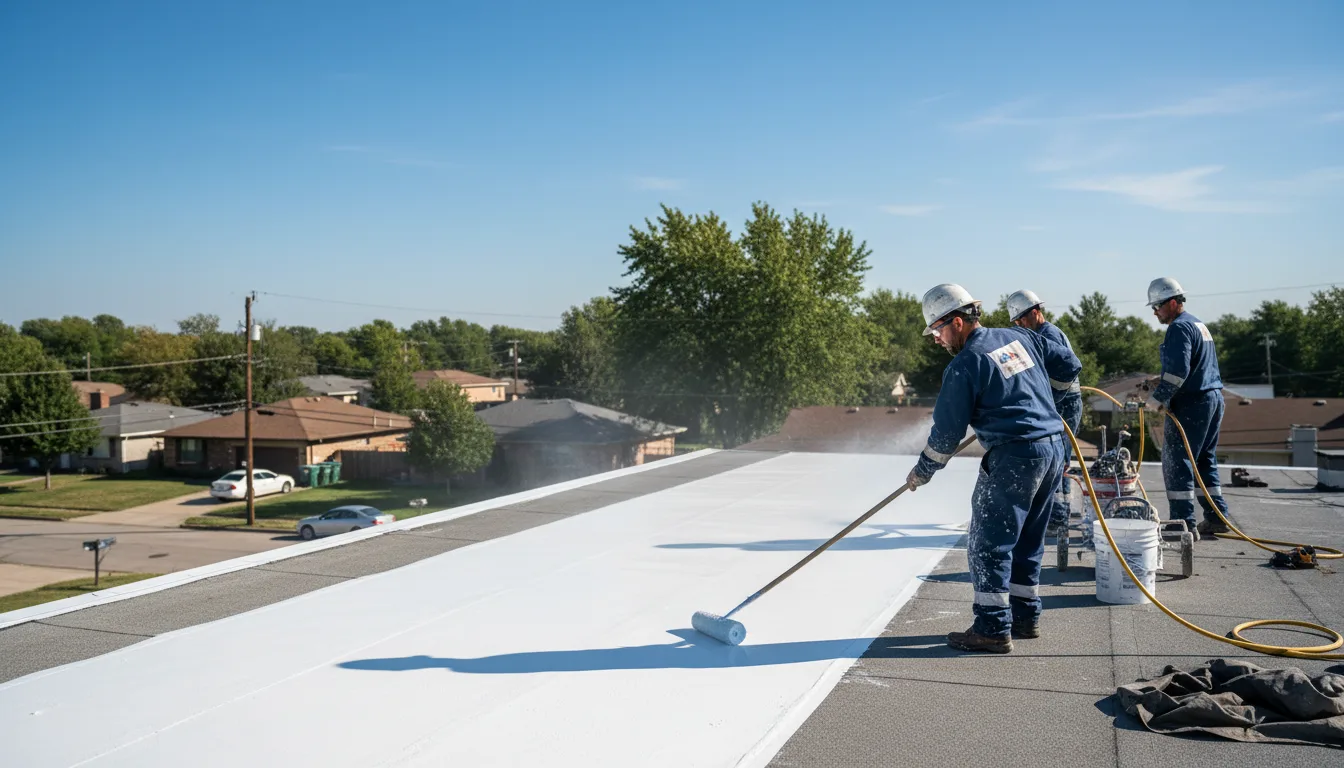 Commercial roof coating in Cunningham, TX near me
